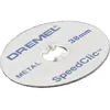 Image de Dremel SC456 Lot de 5 Disques à Tronçonner/Découper Métal 38mm EZ SpeedClic