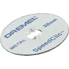 Image de Dremel SC456B Lot de 12 Disques EZ SpeedClic à Tronçonner/Découper les Métaux 38mm avec Outils Rotatifs Lot de 5 Disques EZ SpeedClic de Découpe Diamètre 38 mm