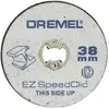 Image de Disques à tronçonner SpeedClic Dremel SC456B 2615S456JD Diamètre 38 mm N/A 12 pc(s)