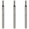 Image de Dremel 113 Lot de 3 Fraises à Graver, Bout Cylindrique long,1,6mm pour Sculpter et Graver dans le Bois avec Outils Multi-usages