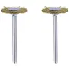 Image de Dremel 535 Lot de 2 Brosses Couronne en Laiton, Ø 19mm, pour Nettoyer et Poncer le Métal avec Outils Multi-usages