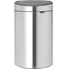 Image de Brabantia 100680 Touch Bin Poubelle recycle Acier Inoxydable Acier Mat 44 x 30,5 x 71,5 cm