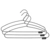 Image de Brabantia - Cintre - Revêtement en Tissu Antidérapant - Cintre en Tissu - Accessoire de Penderie Doux au Toucher - Porte-Vêtements Essentiels - Lot de 3 - White/Black - 21,5 x 41,5 x 1,3 cm