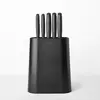 Image de Brabantia - Bloc de couteaux plus 5 couteaux - d'office, tout usage, à pain, du chef et de cuisine - Dark Grey