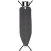 Image de Brabantia - Table à Repasser Taille B - pour Fer Vapeur - Planche a Repasser - pour Les Gauchers et Les Droitiers - Plateau Extra-Stable - pour Fers Jusqu'à 13,5 cm - Denim Black - 124x38cm