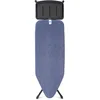 Image de Brabantia - Table à Repasser Taille C - pour Centrale Vapeur - Planche a Repasser XL - Support Métallique - Plateau Extra-Stable - Unité Vapeur Jusqu'à 40 x 22 cm - Denim Blue - 124 x 45 cm