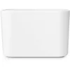 Image de Brabantia - Bac à Déchets Mindset - Idéal pour les Petits Déchets - Couvercle Pivotant Amovible - Facile à Nettoyer - Ne se Raye pas - Résistant à la Corrosion - White - 8,5 x 15 x 10 cm