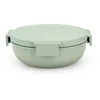 Image de Brabantia - Mug à Soupe Make & Take 0.6L - avec Récipient à Garnitures Vissé (180 ml) & Poignée - Étanche - Grande Ouverture - Convient pour le Congélateur, Lave-Vaisselle & Micro-Ondes - Dark Grey