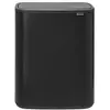 Image de Brabantia Poubelle Bo Touch Bin, 2 seaux intérieurs, Noir Mat, 2x 30L