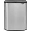 Image de Brabantia - Poubelle Bo Touch Bin, Acier allié/Plastique, 60L, Matt Steel Fingerprint Proof