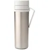Image de Brabantia - Gourde Isotherme Make & Take avec Clip Ceinture, Conserve les Boissons Chaudes pendant 6 Heures ou Froides pendant 12 Heures, Étanche et Lavable au Lave-Vaisselle - Gris Clair, 0,5L