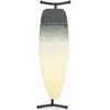 Image de Brabantia - Table à Repasser D - Zone Vapeur Résistante Chaleur - Hauteur Réglable - Pieds Antidérapants - Housse Coton 100% équitable avec Couche de Mousse - XL Pliable - New Dawn - 135x45cm