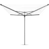 Image de Brabantia - Séchoir Rotatif Essential - Etendoir Linge Extérieur - Antidérapantes - Résistantes aux UV, 40 m - Ouverture Facile - Compatible avec Les Cintres - Gris Métallique - ø 192,5 cm