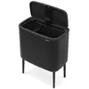 Image de Brabantia 316203 Bo Touch Bin Poubelle Acier Inoxydable Noir mat 31,5 x 54 x 68 cm