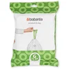 Image de Brabantia Sacs Poubelle PerfectFit (Code G - 23L / 30L) Ultra Résistant, Poignées Coulissantes (40 Sacs)