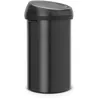 Image de Brabantia Poubelle Touch Bin, 1 Seau intérieur, Noir Mat, 60L | Poubelle haute, Ouverture Soft-touch, Couvercle et Seau intérieur Amovibles, Sacs Poubelle Brabantia (code H) inclus