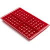 Image de Lékué - Moule à Gaufres - 2 Plaques - Silicone Platine rouge