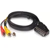 Image de Philips SWV2255W Câble péritel 1,5m avec gaine en PVC, poignée ergonomique, Noir