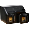 Image de alpina Air Fryer avec Double Compartiment 8L - Airfryer avec Affichage Digital - Friteuse sans Huile avec Minuterie et Température de 60 à 200  - 8 Programmes de Cuisson et Fenêtres de Visualisation