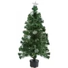 Image de Christmas Gifts 49165 Sapin de Noël Fibre Optique - Flocon de neige, 90 cm, 100 branches, artificiel