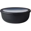 Image de Mepal - Bol Multifonction Cirqula Rond - Boîte Conservation Alimentaire avec Couvercle - Convient comme Boîte de Hermétique pour le Réfrigérateur, Micro-ondes & Congélateur - 2250 ml - Nordic black