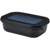 Image de Mepal - Bol Multifonction Rectangulaire - Boîte Conservation Alimentaire avec Couvercle - Convient comme Boîte de Hermétique pour le Réfrigérateur, Micro-ondes & Congélateur - 500 ml - Nordic black