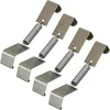 Image de 4x Support de plaque d'immatriculation argent cadre