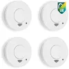 Image de Smartwares Lot de 4 détecteurs de fumée   Capteur Optique - Durée de Vie 10 Ans - Bouton de Test   85 DB - 10.100.41