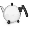 Image de Bredemeijer 1303Z Duet Bella Rond Théière Acier Inoxydable Poignée Noir 0,75 L