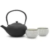 Image de Bredemeijer - Coffret cadeau Shanxi - Théière en fonte 1 litre avec 2 tasses en porcelaine