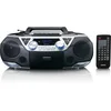 Image de Lenco SCD-720 Lecteur CD, Dab+, Lecteur CD Portable, CD Player, Boombox, Bluetooth 5.0, Lecteur CD/MP3, Lecteur de Cassettes, Radio FM, Port USB, 2 x 6 W RMS et Bass Reflex, télécommande, Argent