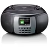 Image de Lenco SCD-860 - Radio CD Portable - Radio Dab+ et FM - Bluetooth - Lecteur CD à Chargement par Le Haut - écran 2,4 TFT - Deux alarmes - 2 x 2 Watt RMS - 5 Touches de mémoire - Noir