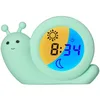 Image de Alecto BC110GN Simon - Réveilleur - Réveil éducatif pour Enfants - Veilleuse - Apprendre à Dormir et se réveiller avec Un réveil LED pour Enfants - Escargot, Menthe