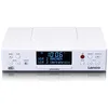 Image de Lenco KCR-190WH Radio de Cuisine Dab+/FM avec Bluetooth - 2 Haut-parleurs stéréo, écran LED 3,3", minuterie & Double Alarme, télécommande Incluse, Montage sous Meuble ou posé - Blanc