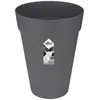 Image de elho loft urban rond haut 42cm pot de fleurs - Anthracite | Ø 42 x H 56 cm | Adapté à l’extérieur | Plastique 100 % recyclé