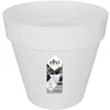 Image de Elho Loft Urban Rond 20 - Pot De Fleurs pour Extérieur - Plastique 100% recyclé - Ø 19.3 x H 17.5 cm - Blanc/Blanc