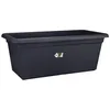 Image de Elho Green Basics Jardin XXL 60 - Planteur pour Extérieur - Ø 58.0 x H 26.8 cm - Noir/Living Noir
