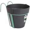 Image de Elho Loft Urban Balconnière Potholder 27 - Pot De Fleurs pour Balcon & Extérieur - Ø 19.3 x H 20.0 cm - Noir/Anthracite
