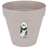 Image de Elho Loft Urban Rond 30 - Pot De Fleurs pour Extérieur - Plastique 100% recyclé - Ø 28.5 x H 26.0 cm - Gris/Gris Chaud