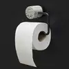 Image de aquanova NERO Porte-rouleau de papier toilette, NERTPH-195,