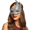 Image de Boland 00235 - Masque Diva avec strass et élastique, scintillant pour les déguisements, le carnaval et les soirées à thème