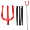 Image de Boland - Fourche diable démontable en plastique pour adultes, rouge/noir, 112 cm, 00576