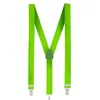 Image de Boland 00600 - Bretelles vert fluo, one size, ajustables, élégantes, années 20, Gatsby, Carnaval, Halloween, Mardi gras, Fête à thème, Déguisement, Théâtre, Accessoire (Lot de 2)