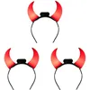 Image de Boland 01071 Tiare LED Cornes de diable Serre-tête avec lumière LED et cornes avec piles, diable, couvre-chef, accessoire pour Halloween, carnaval, fête à thème