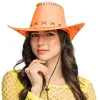 Image de Boland - Chapeau de Cowboy UV Ajustable Savanne, Chapeau Western Fluo, Brille sous la lumière Noire, Accessoire de Costume pour Festival, Carnaval, Enterrement de Vie de Jeune Fille et soirée à thème