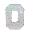 Image de Boland - Chiffres Pinata, taille 40 x 28 x 8 cm, chiffre holographique, numéro, argent, jubilé, anniversaire, décoration, jeu de fête
