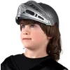 Image de Boland 44033 - Casque de chevalier pour enfants, gris, avec visière rabattable, plastique, casque de chevalier, carnaval, Halloween, fête costumée, déguisement, théâtre