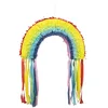 Image de Boland 44729 Pinata arc-en-ciel Taille 23 x 35 cm, multicolore, anniversaire, décoration, cadeaux, bonbons, fête, Saint Christophe