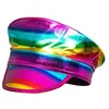Image de Boland 44737 - Bonnet de capitaine arc-en-ciel avec holographe - Parade de Saint Christophe Street Day - Bad Taste Party - Fête à thème - Carnaval
