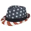 Image de Boland 44966   Chapeau américain, étoiles, rayures, fedora, chapeau de voyage, uncle Sam, costume, carnaval, fête à thème